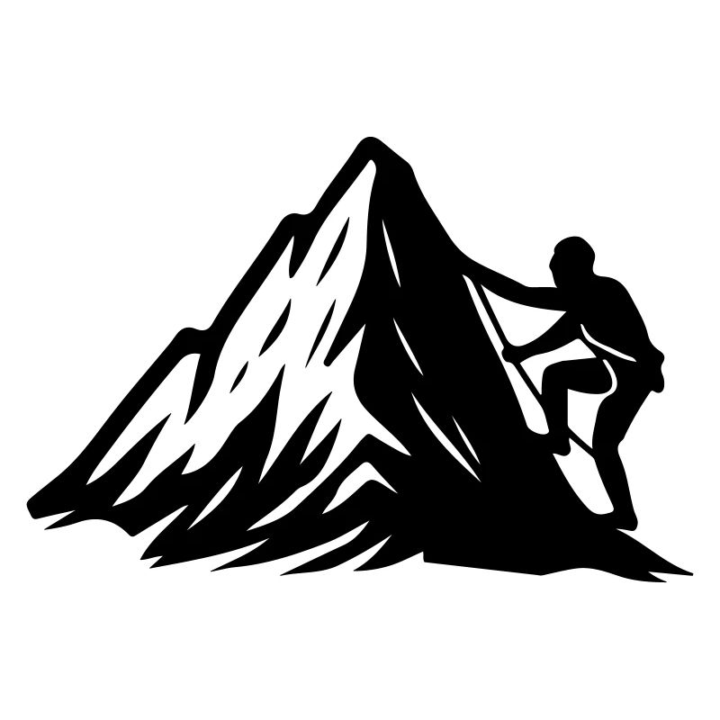 Bergsteiger Symbol Berge