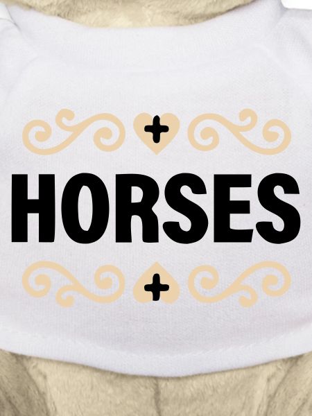 Noble Horses lettering riding