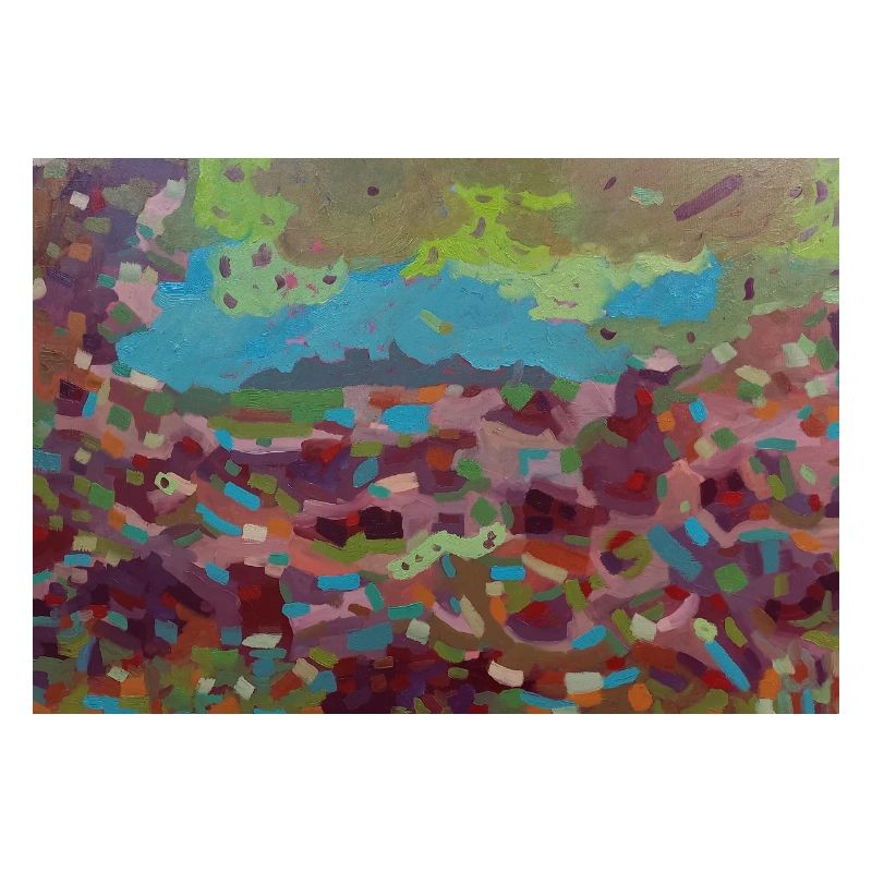 Buntglas-Chaos der Farben