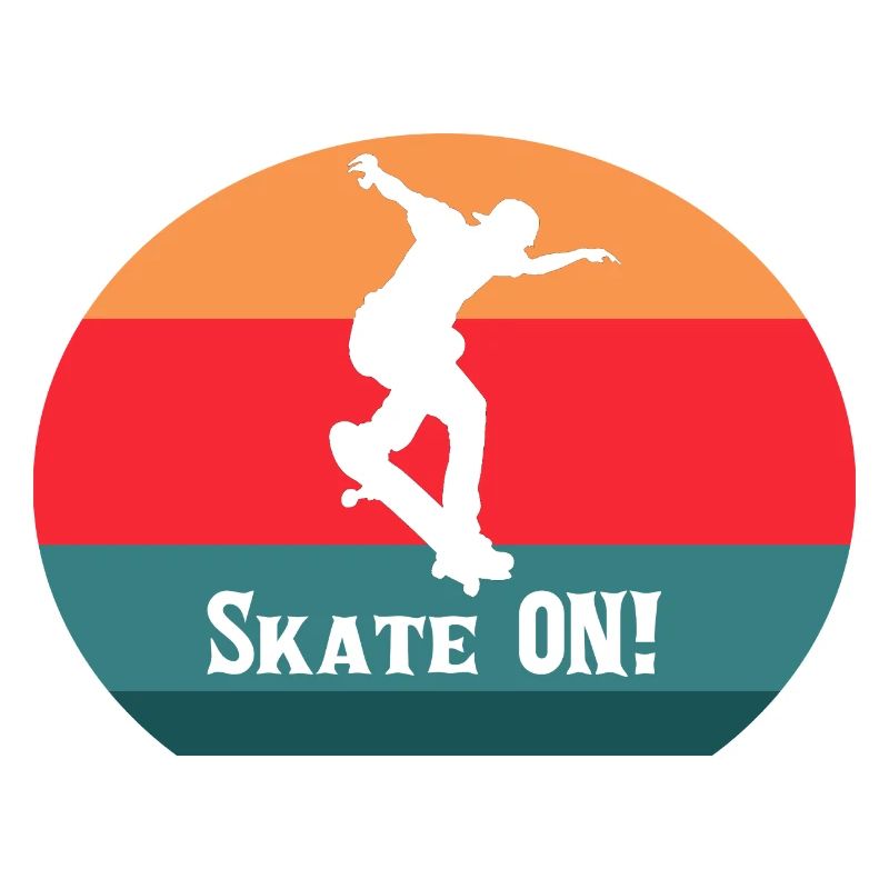 skate on skateboard