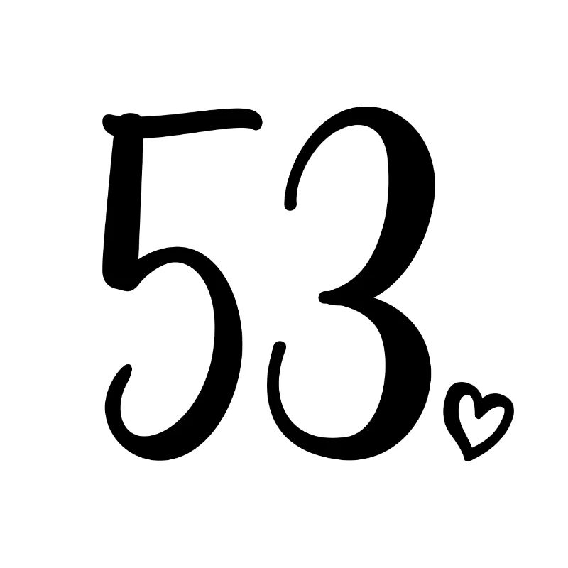 Mignon numéro 53, 53 ans, cadeau de 53e anniversaire