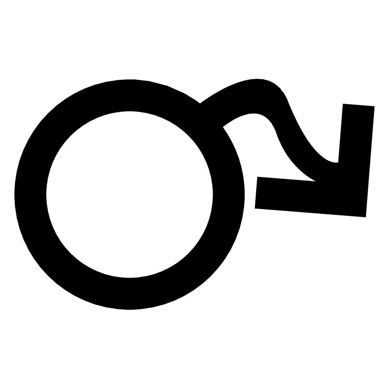 Symbol männlich hängend