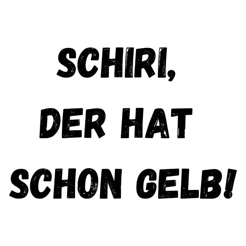 Schiri der hat schon Gelb!