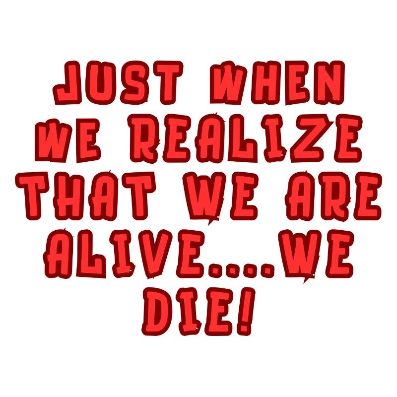 Just when we realize....