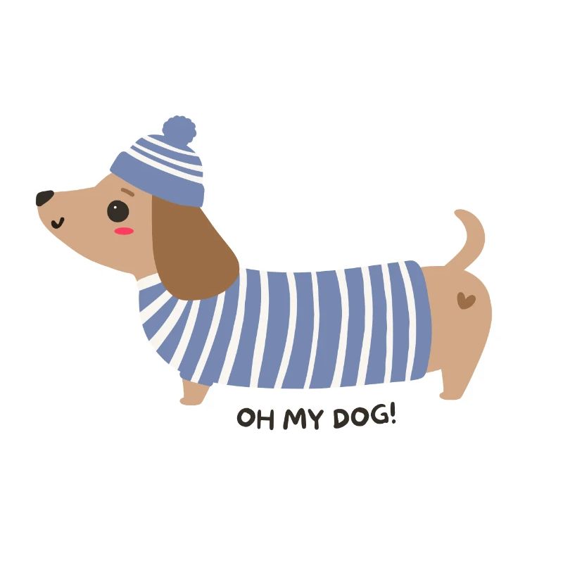 Oh my dog! - Blue stripes