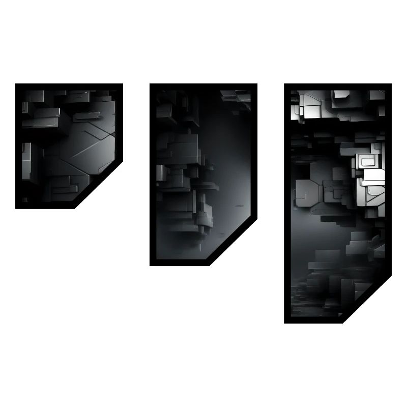 Futuristic Geometric Darkness