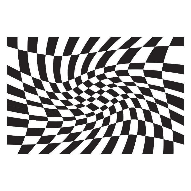 Spirale optique à checker déformé