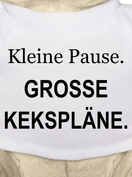 Kleine Pause – Große Kekspläne – schwarz