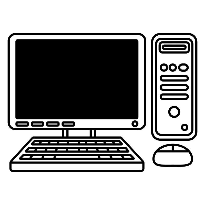 Bildschirm Tastatur Maus Computer