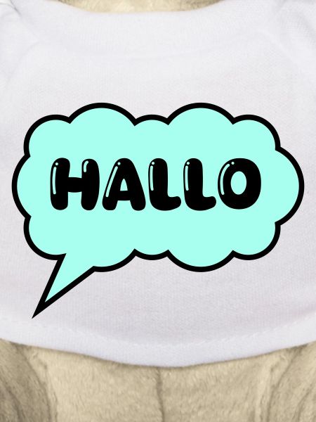 Speech bubble Hello