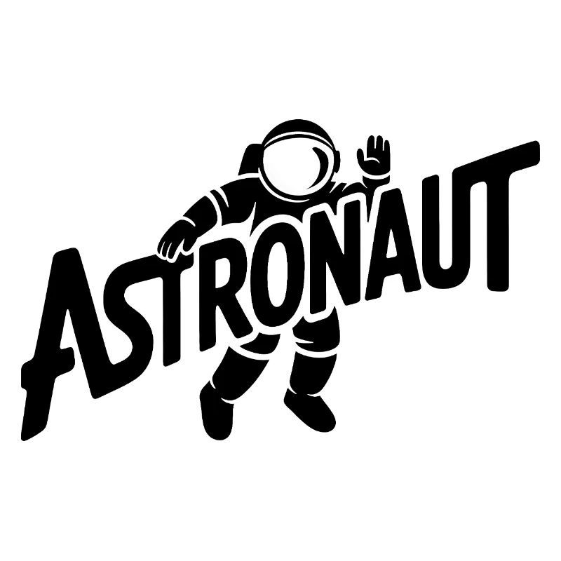 Astronaut - Cool Astonomy Logo