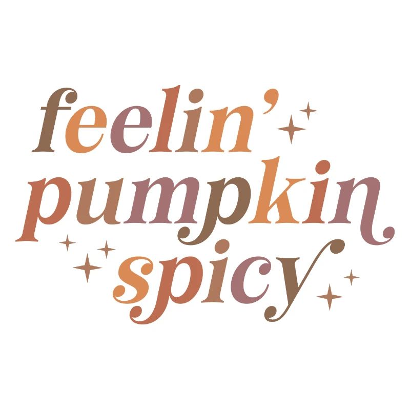 Conception de texte épicé Feelin' Pumpkin