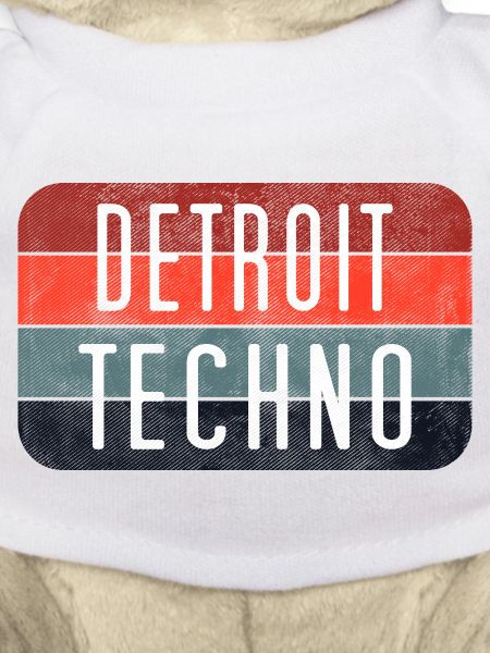 Detroit Techno Neon Emblem