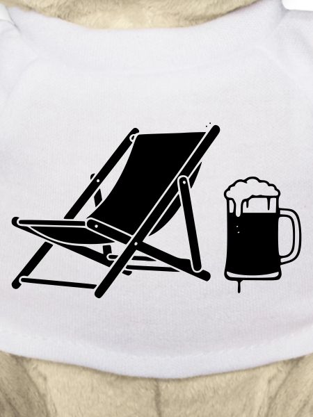 Liegestuhl Bier Urlaub Icon