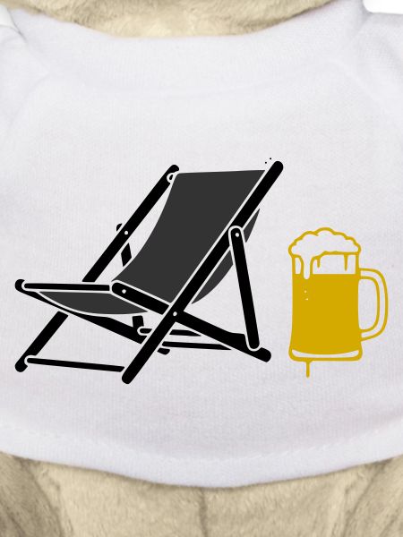 Strandstuhl Bier Farbig Vektor