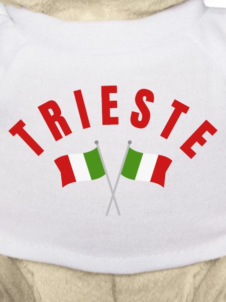Trieste Italian Flags Cross Emblem