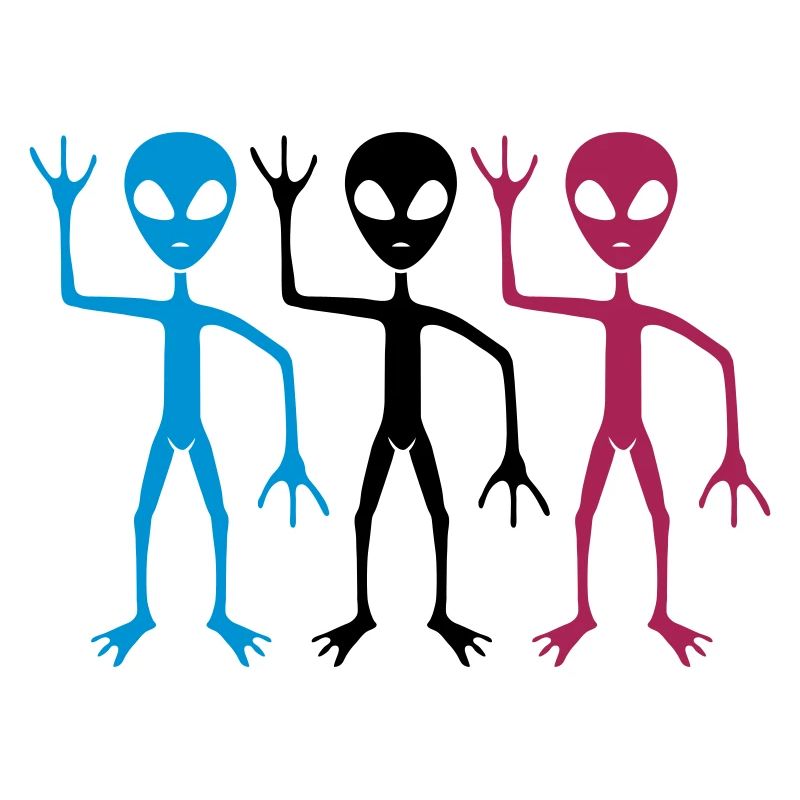 Équipage coloré Équipe Aliens