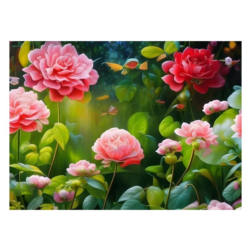 Roses en fleurs