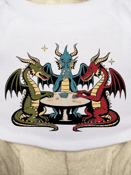Dragons playing cards