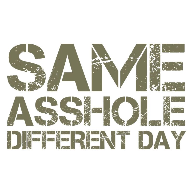 Same Asshole, different day