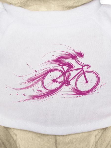 cyclist fast red Fahrrad