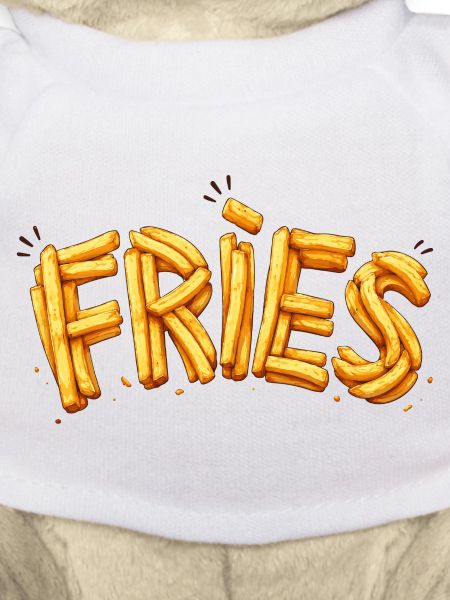 Fries Pommes Typografie Design  