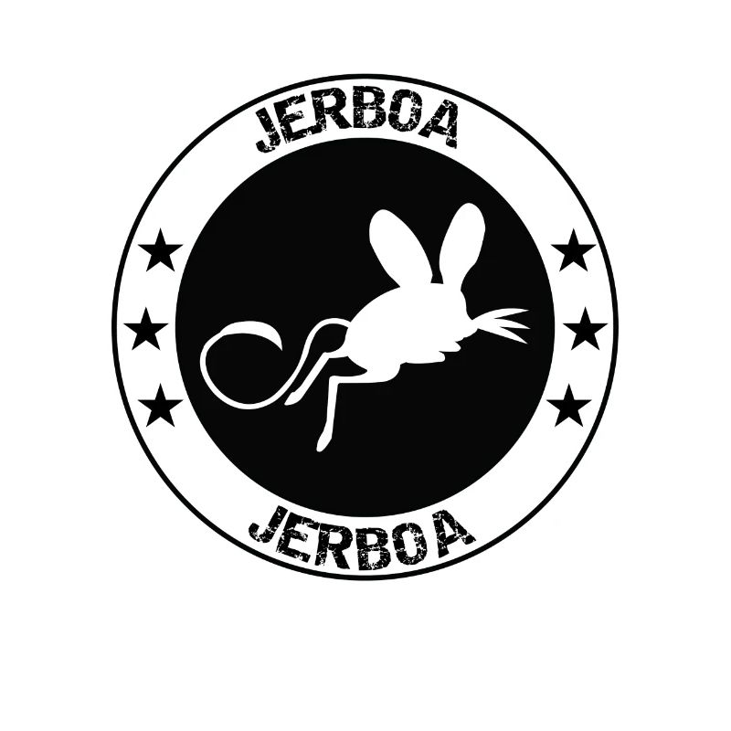 Cute, Smart & Funny Jerboa Tshirt Design Logo