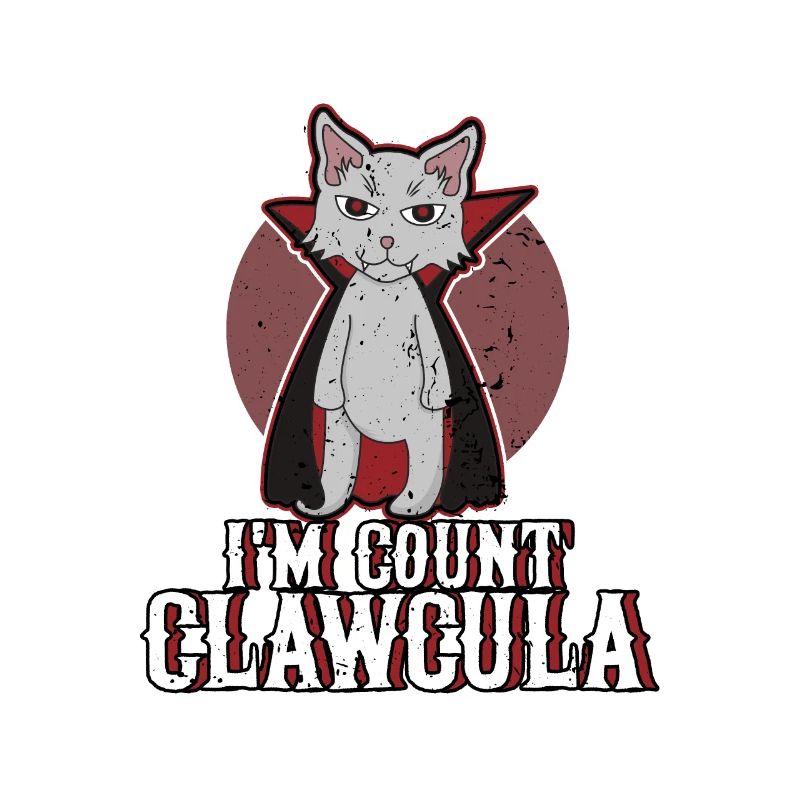 Cat Dracula Vampire Halloween Gift Idea