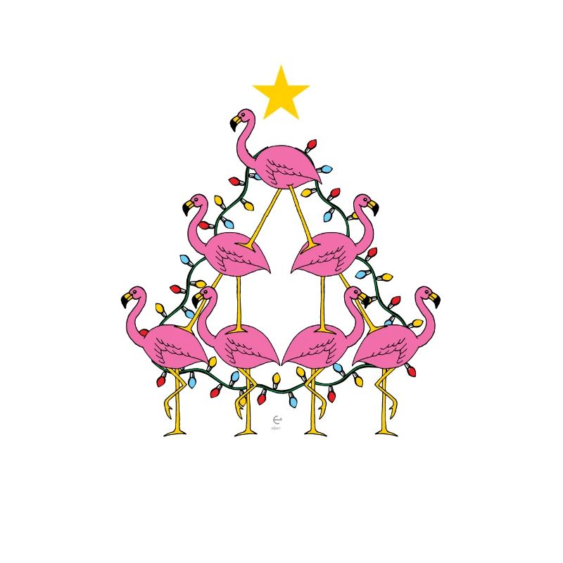 Flamingo-Weihnachtsbaumgeschenk