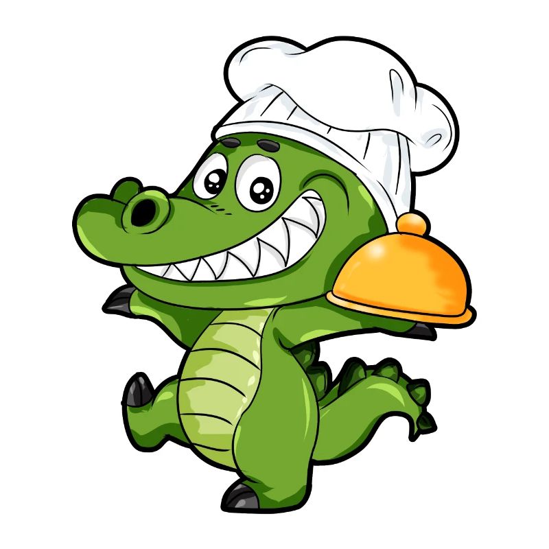 cuire crocodile chef chef cuisinier cuisinier cadeau