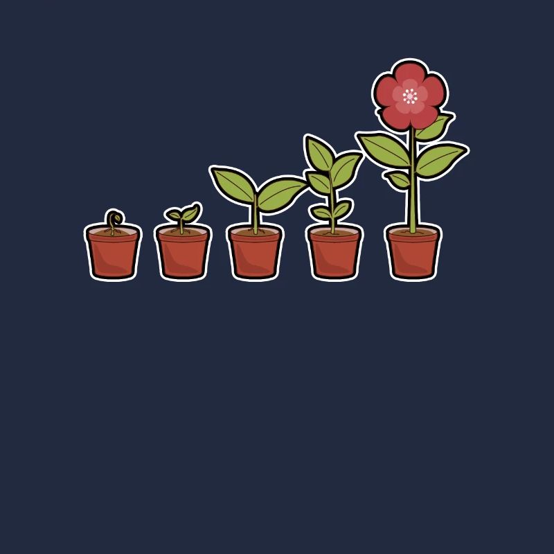 Evolution d'une fleur en fleurs dans le pot
