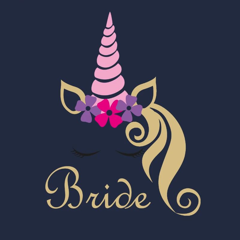 Bride Braut Einhorn Geschenkidee