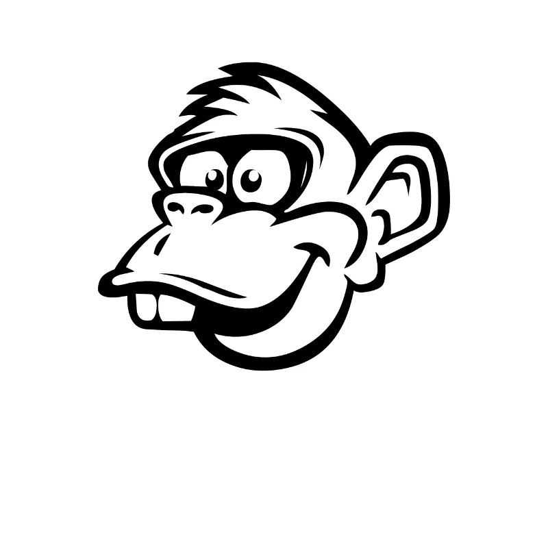 Monkey monkey head funny chimpanzee gift