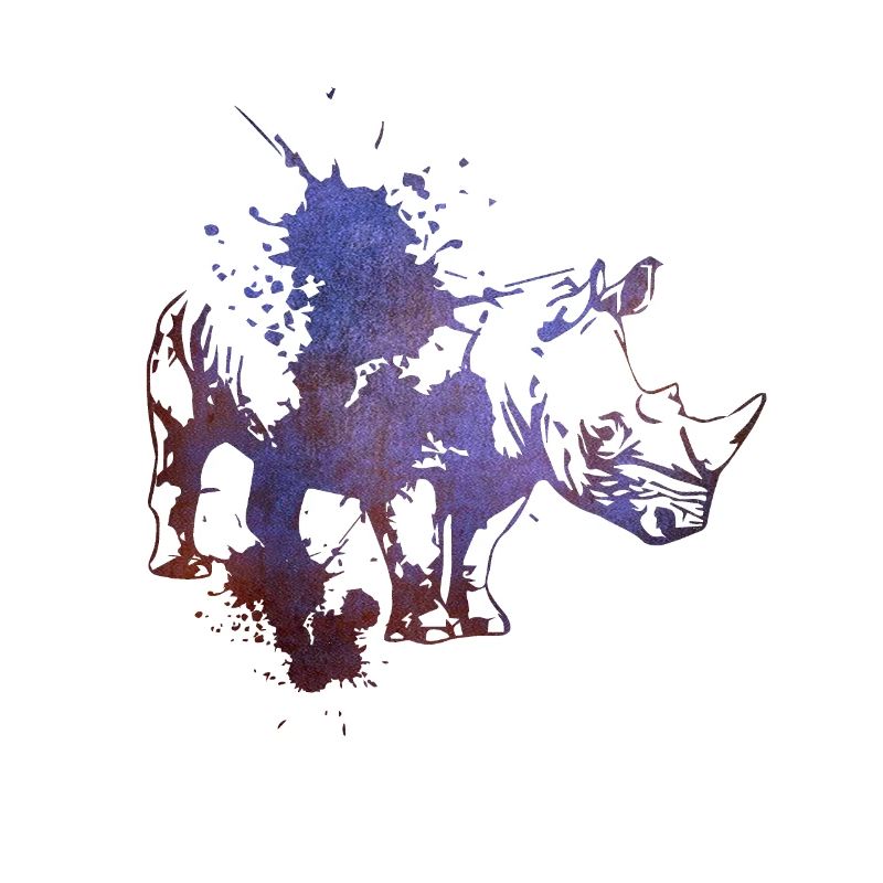 Nashorn Rhino graffiti