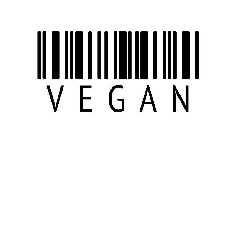VEGAN Design with Barcode - T-Shirt for Vegans