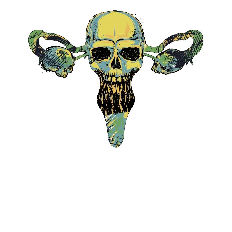 Gebärmutter und Schädel