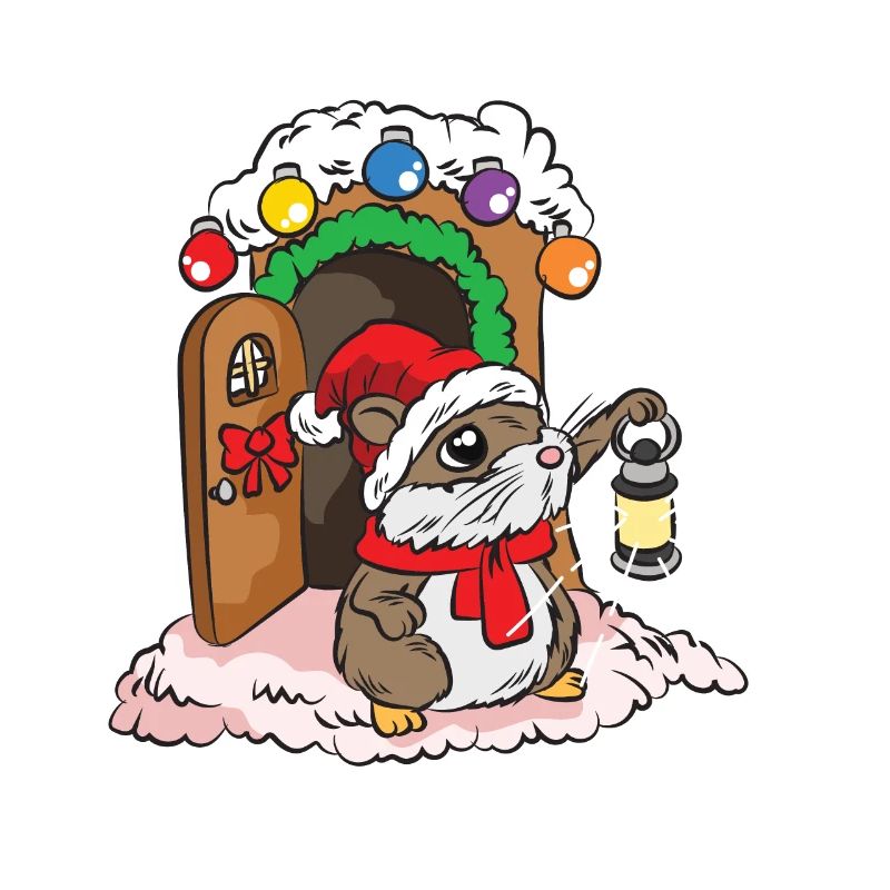 Maison de cochon d'Inde de hamster doux