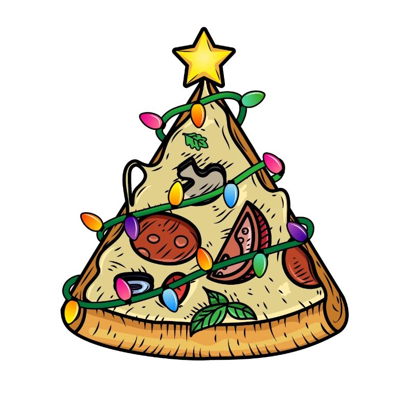 Pizza Christmas Tree Pyramide