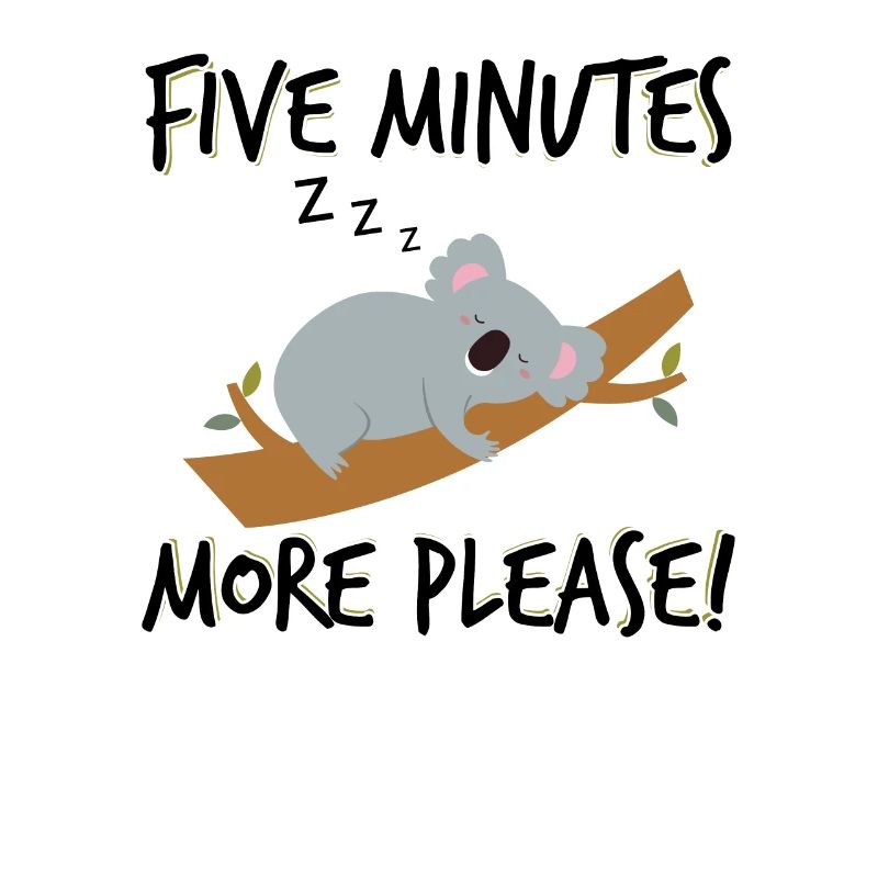 Cinq minutes de plus s'il vous plaît - Koala sleep