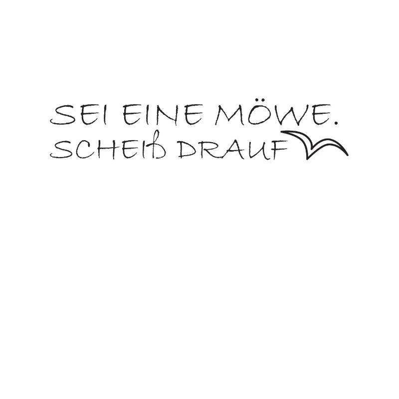 Scheiß drauf - Sei eine Möwe lustige Geschenkidee