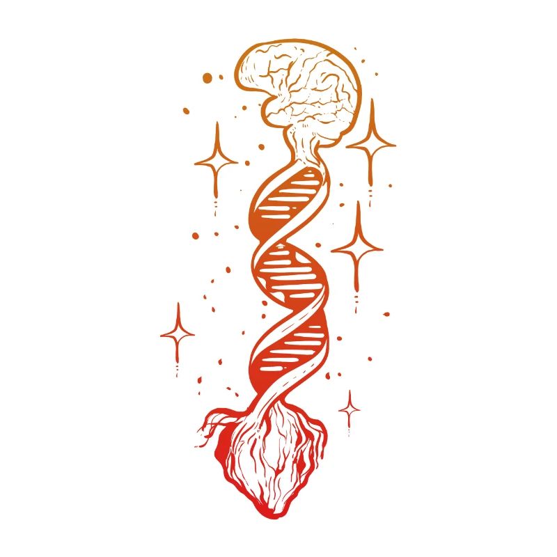 Heart-brain-tree anatomist or researcher gift