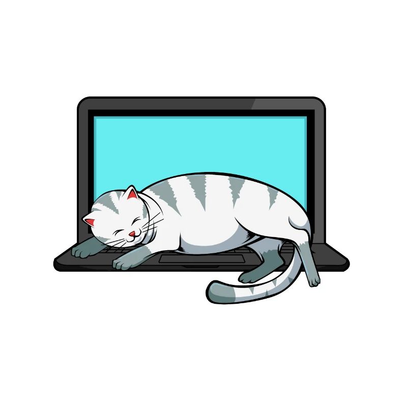 I'm A Purrgrammer - Programmierer Katze auf Tastat