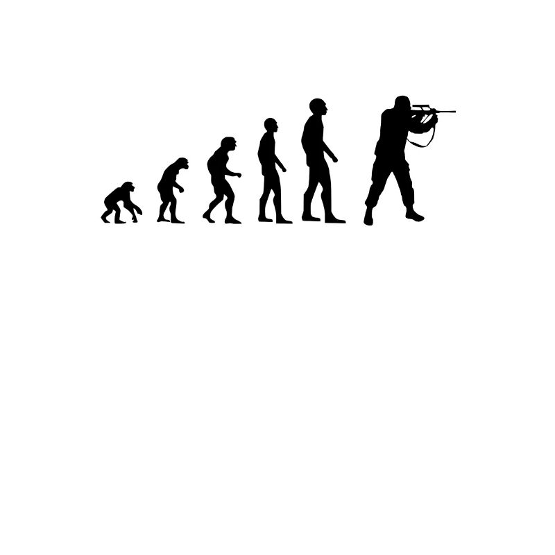 Evolution of human soldier fighter weapon