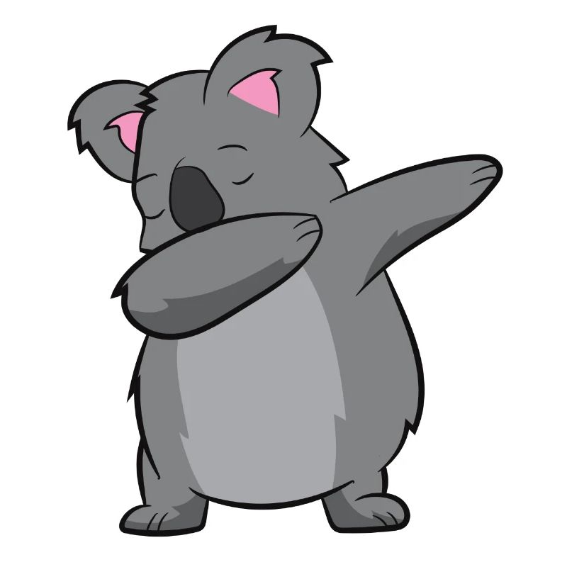 Lustiger Dabbing Koala