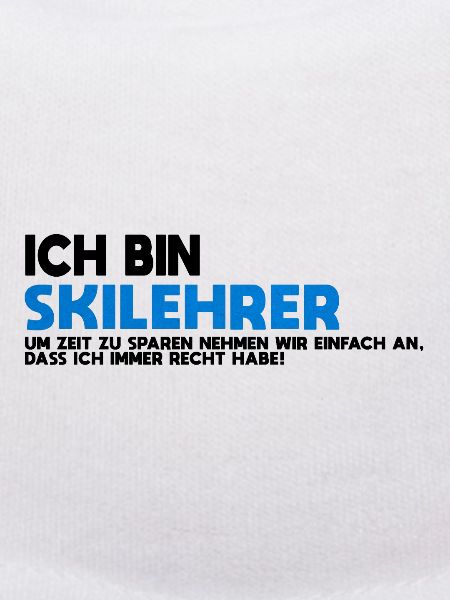Skilehrer Blau Textur