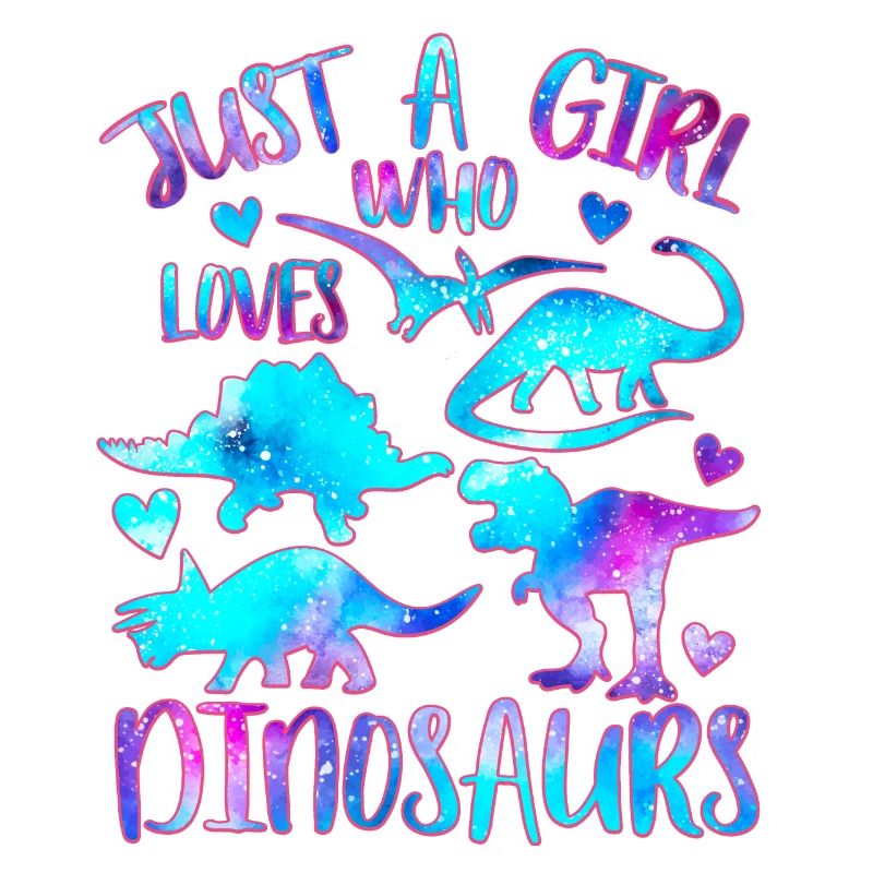 Nur ein Mädchen, das Dinosaurier liebt