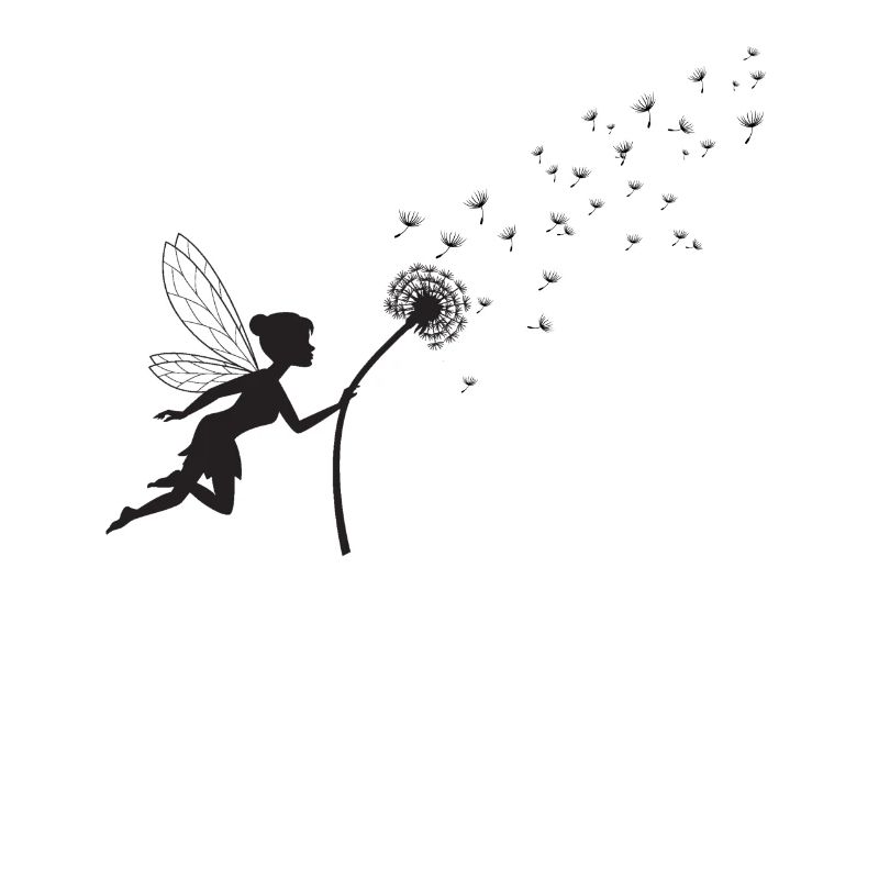 Conception de papillon Conception de pissenlit avec énonciation