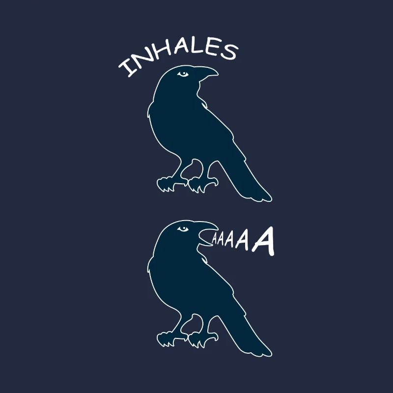 Crow Schrei Geek oder Hipster Geschenk