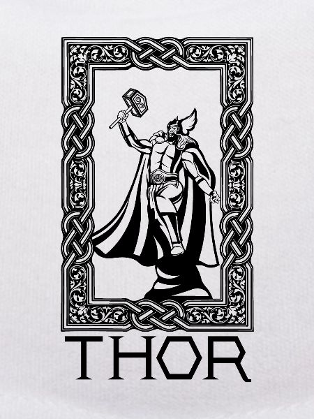 Thor and Mjolnir Viking Norse Cosmology