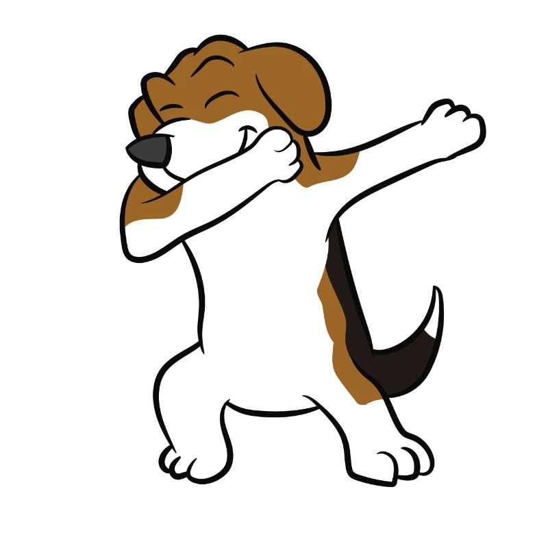Cute Dabbing Beagle Dog Kids Dabbing Beagle